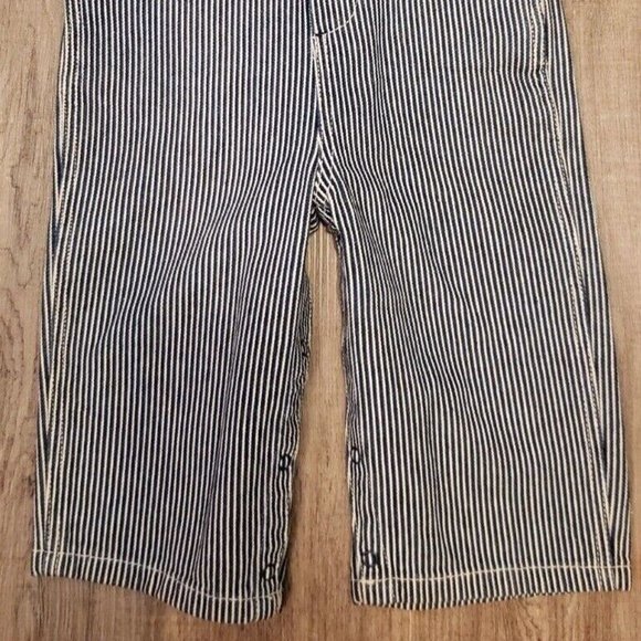 Key Bib Overalls Boys Denim Railroad Conductor Farmer 12M - NWT - Picture 2 of 7